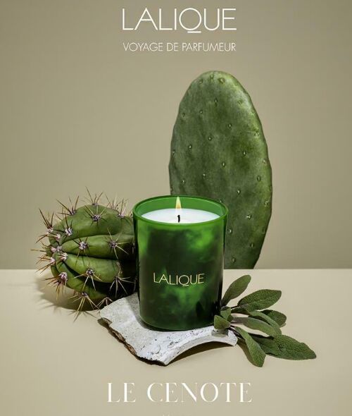 'LALIQUE - Voyage de parfumeur' - Marie-Christine GERBER c/o VISUALEYES inszeniert die zwei Duftkerzen Le Cenote und Taiga für den französischen Luxusgüterkonzern, bekannt für Schmuck, Parfüm und Glasobjekte