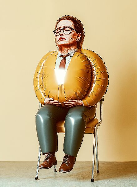 Feeling like a balloon all the time - visual treatment of the topic of irritable bowel syndrome by AI artist Stefanie LÖWENSTEIN c/o AGENT MOLLY & CO