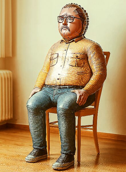 Feeling like a balloon all the time - visual treatment of the topic of irritable bowel syndrome by AI artist Stefanie LÖWENSTEIN c/o AGENT MOLLY & CO