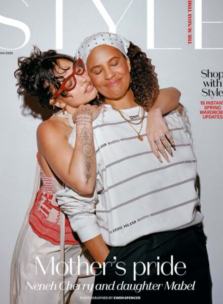 'Mother's Pride' - Ewen SPENCER c/o LGA MANAGEMENT photographed Swedish singer Neneh Cherry and her daughter and equally successful singer Mabel McVey for THE SUNDAY TIMES STYLE