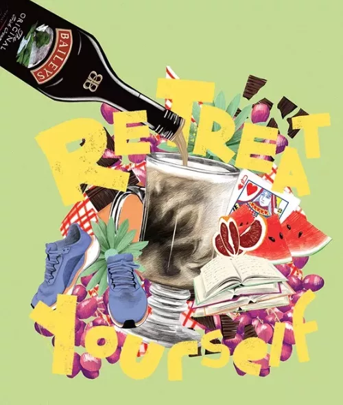 Stylist Magazine x Baileys by illustrator Paul Ryding c/o MAKING PICTURES
