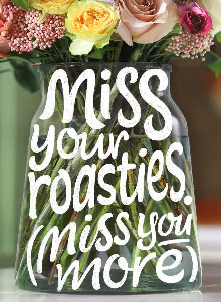 BLOOM & WILD Kampagne mit emotionalen Botschaften, gestaltet von Typograph & Illustrator Oli Frape c/o MAKING PICTURES