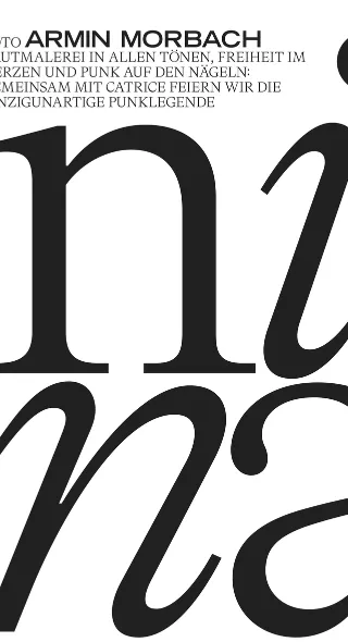 70 Jahre NINA - TUSH x CATRICE COSMETICS pay homage to singer Nina Hagen, postproduziert wurde das Editorial von ONE HUNDRED BERLIN