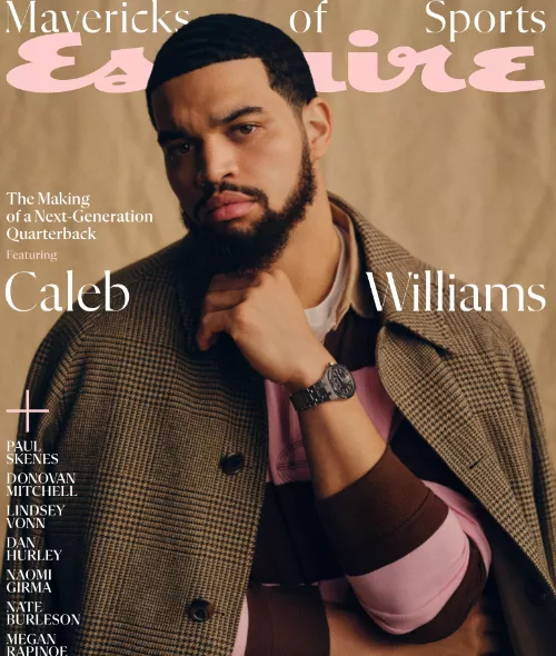 Caleb Williams, Next Generation Quarterback und Cover-Star des ESQUIRE Magazins - fotografiert von Ben WELLER c/o LGA MANAGEMENT