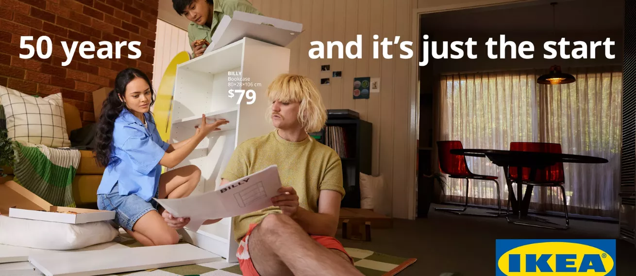 'And it's just the start...' - Alexandrena PARKER c/o EMEIS DEUBEL photographed the '50 years of IKEA in Australia' anniversary campaign
