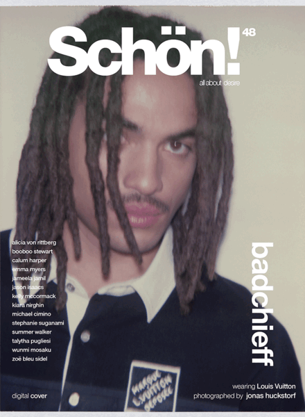 Jonas Huckstorf photographs rapper and DJ Badchieff for SCHÖN! Magazine - Styling Noah KÄCHELIN c/o BIGOUDI