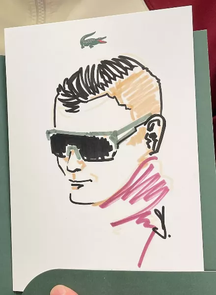 LACOSTE EYEWEAR COLLECTION - illustrierte Live Portraits von STEFFEN SEEGER c/o 2AGENTEN