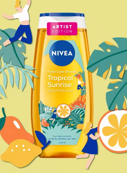 NIVEA - LIMITED ARTIST EDITION Verpackung wird Storytelling - mit Illustrationen von AYUMI TAKAHASHI c/o 2AGENTEN für Justblue Design