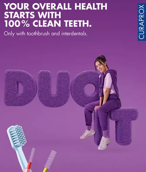 ROBERT WESTRICH shoots striking DOU IT campaign for oral care brand CURAPROX