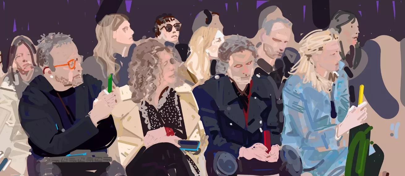 Chanel and Balmain A/W 2025: Elegant Catwalk and Store Illustrations by Toby Neilan c/o 2AGENTEN
