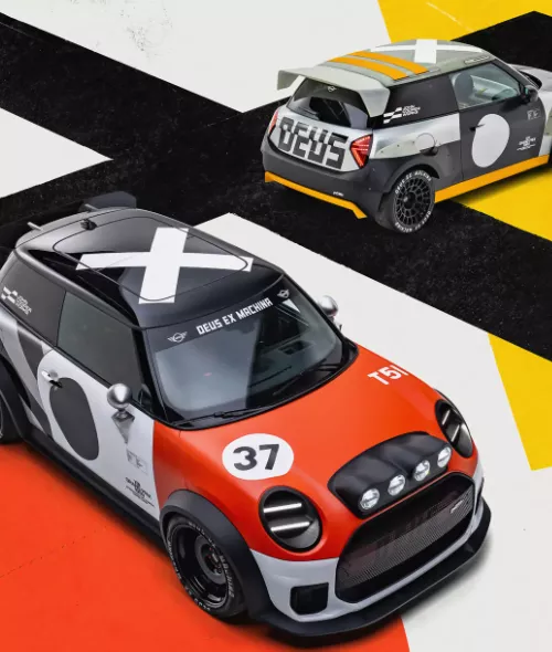 MINI JCW x Deus Ex Machina: Zwei Welten. Zwei Autos. Eine Leidenschaft. - Premiere auf der IAA Mobility 2025