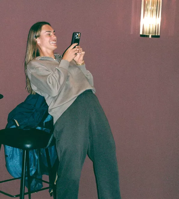 Tennis-Star Aryana Sabalenka backstage bei den French Open 2025 - Fotos Jonas Unger c/o BIRD PRODUCTION
