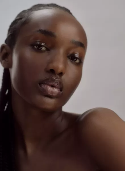 Beauty spread featuring the beautiful Rwandan Kentha Kireezi and Seela Hekkala - photographed by Louise Samuelsen c/o ALYSSA PIZER MANAGEMENT, Hair & Makeup Lica Fensome