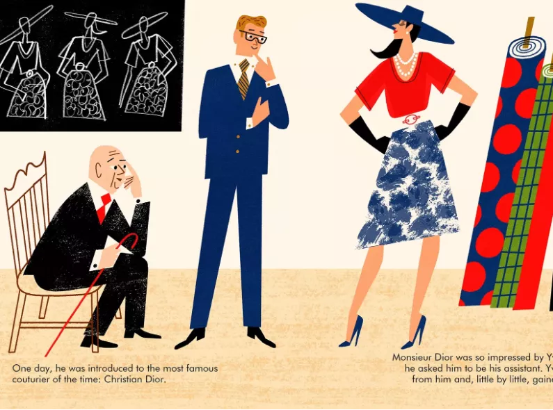 LITTLE PEOPLE, BIG DREAMS presents 'Yves Saint Laurent' - the children's book was illustrated by Klas FAHLÉN c/o 2AGENTEN
