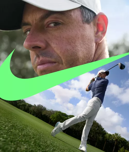 Rory McIlroy, Nelly Korda, Tom Kim, Brooks Koepka and Tony Finau for NIKE Golf - the campaign was post-produced by ONE HUNDRED BERLIN