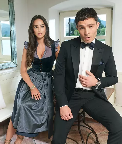 SACHA TASSILO HÖCHSTETTER fotografiert Gossip Girl- Actor Ed Westwick und Fashion Influencerin Lara Runarsson für KRÜGER am Tegernsee