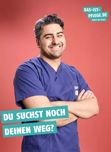 Das ist Pflege (=This is care) – the campaign images were photographed by Bernd POSSARDT c/o DOUBLE T Photographers
