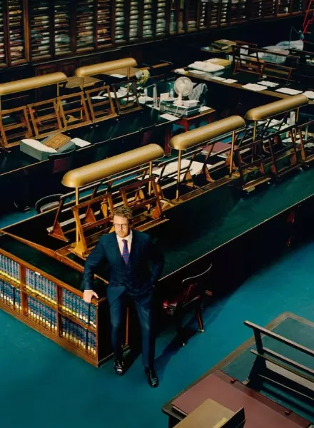 ‘My secret guide to the British Museum’ - Sam WRIGHT c/o LGA MANAGEMENT portrays Nicholas Cullinan, Director of The British Museum, for HTSI magazine