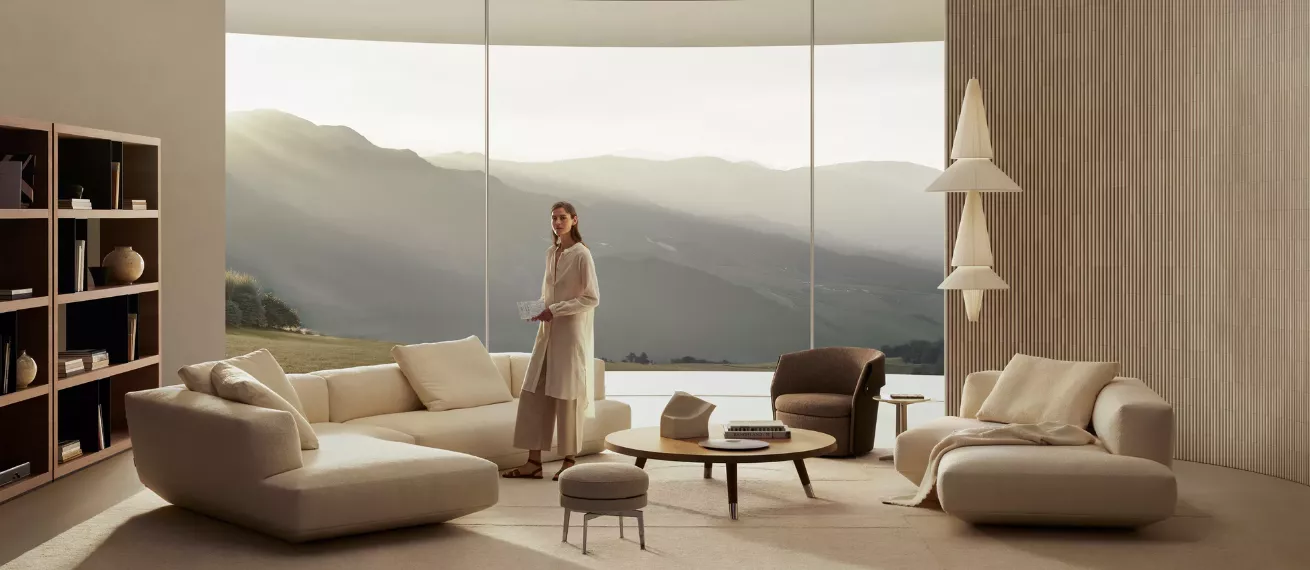 'Quiet only in appearance' Loungescape for Flexform sets new design accents - captured by Robert RIEGER c/o EMEIS DEUBEL