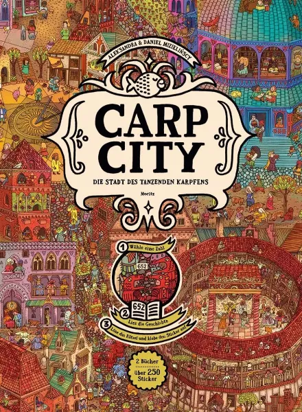 CARP CITY - A Playable Wimmelbook: Aleksandra Mizielińska and Daniel Mizieliński Combine Illustration, Storytelling & Game Design