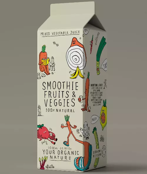 Bertone Studio c/o AGENT MOLLY & CO presents a packaging concept for a healthy smoothie