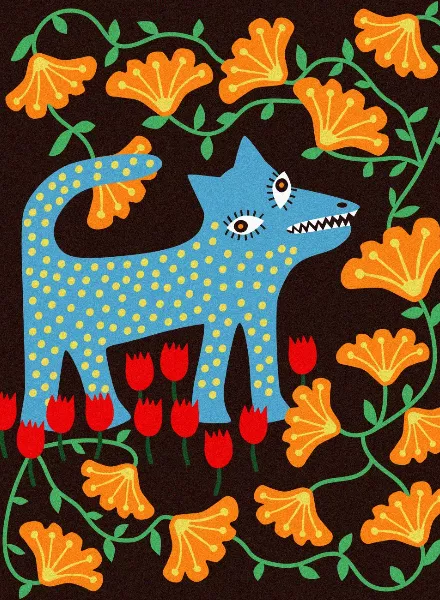 Edholm Ullenius c/o AGENT MOLLY & CO create new colorful creatures – half wolf, half garden gnome