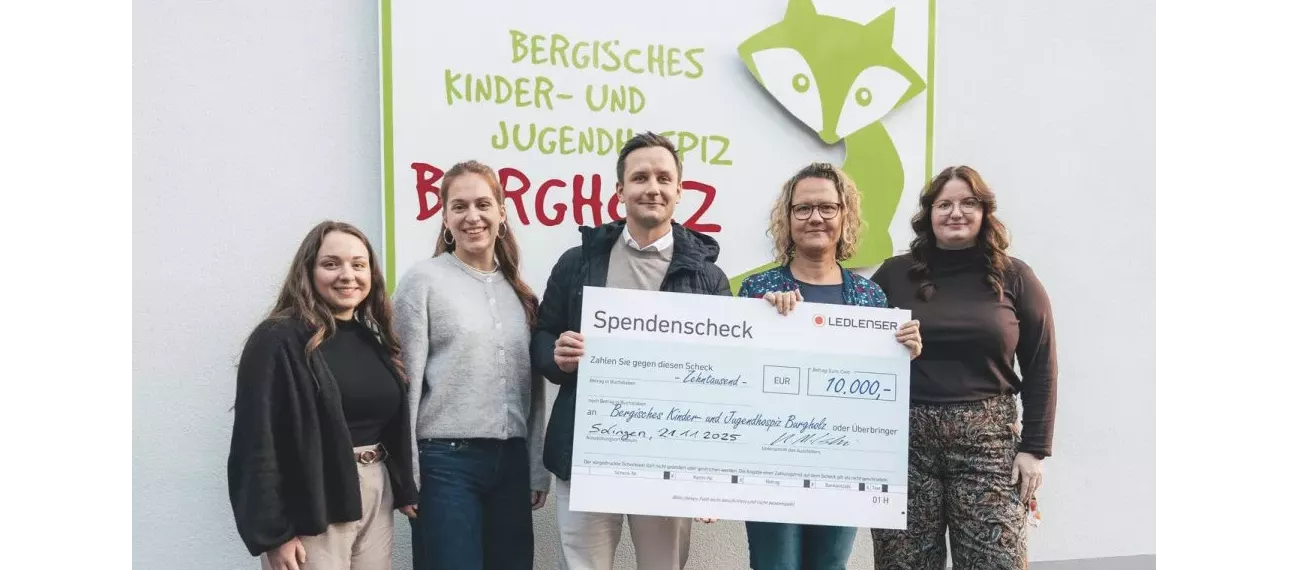 LEDLENSER donates €10,000 to the Children's and Youth Hospice BURGHOLZ