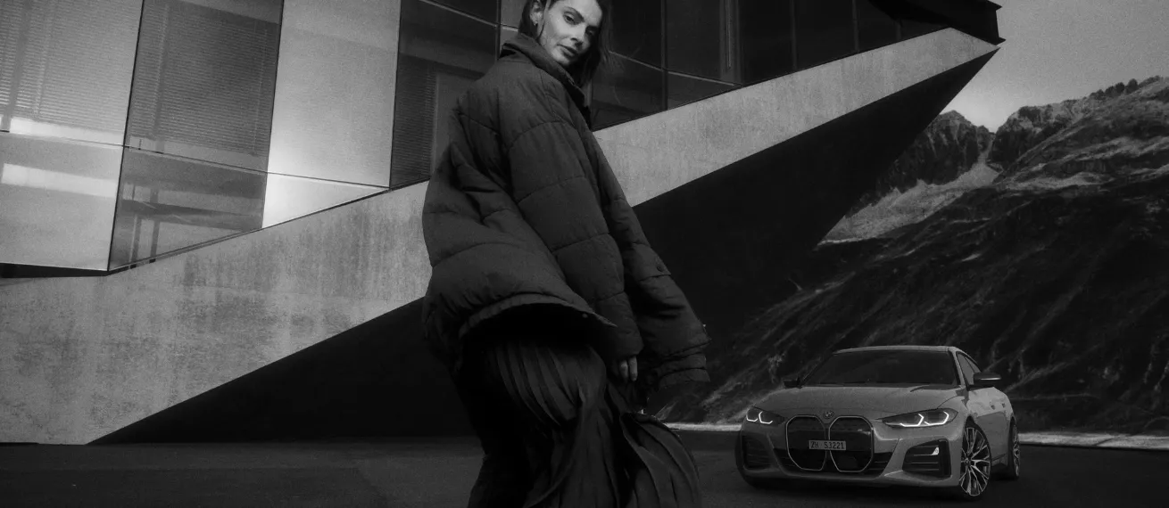 Sébastien Staub presents new personal project: modern fashion-automotive storytelling with the BMW i4