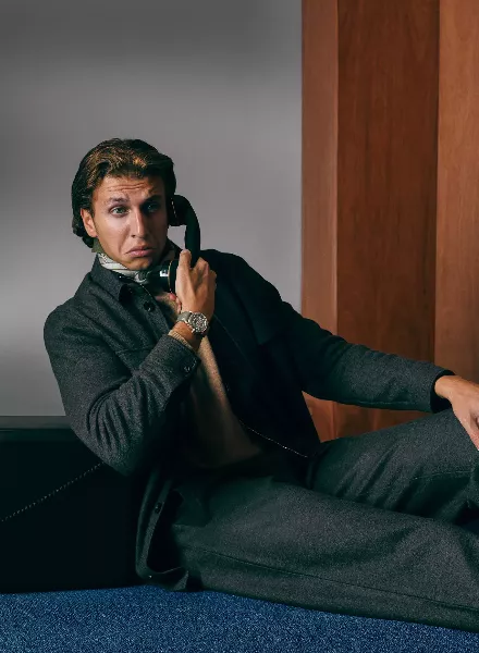 PER APPELGREN photographs social-media phenomenon The Gstaad Guy for an Audemars Piguet special in YUNg Magazine