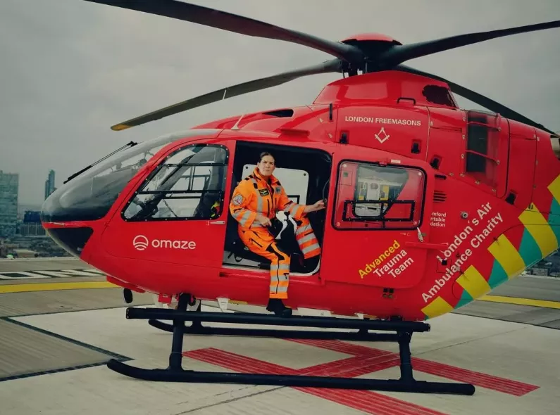 BRITISH VOGUE x Dr Anne Weaver of London’s Air Ambulance – photographed by Sam Wright c/o LGA MANAGEMENT