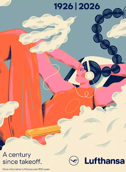 Lufthansa travels through 100 years of brand history with campaign (Serviceplan)