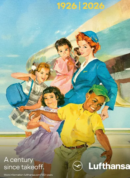 Lufthansa travels through 100 years of brand history with campaign (Serviceplan)