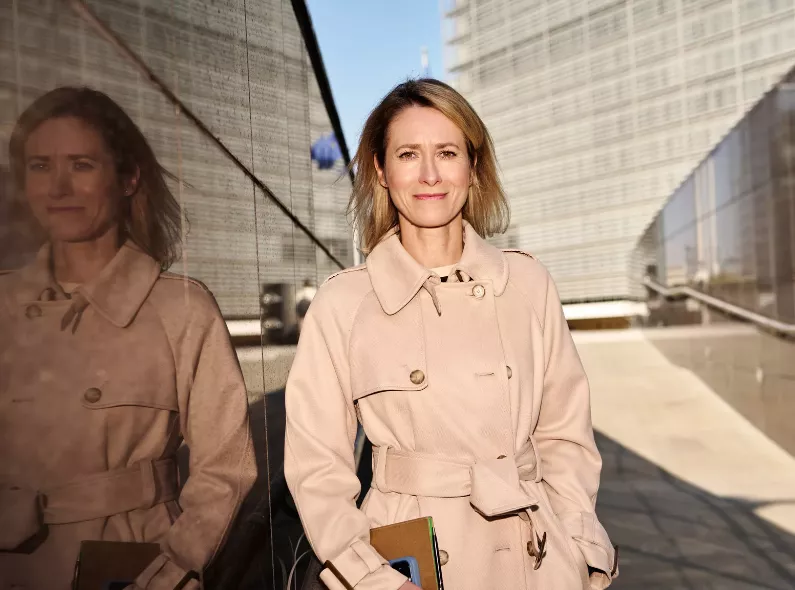 Benne Ochs photographs Kaja Kallas, current Foreign Minister of Europe, for Monocle magazine