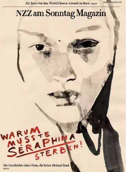 NZZ am Sonntag Magazin - Tina Berning Creates Striking Cover Illustration