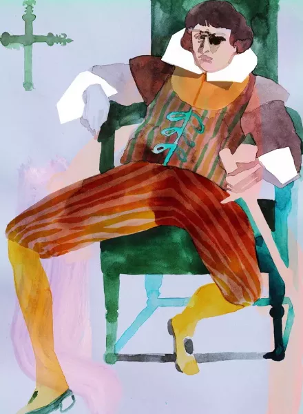 NZZ am Sonntag Magazin - Tina Berning Creates Striking Cover Illustration