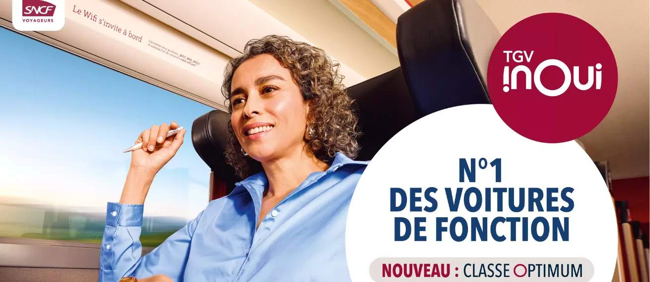 'Nouveau: Classe Optimum' - Louise Carrasco fotografierte die Kampagne zum neuen Service des französischen TGV INOUI