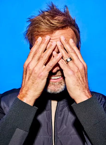 Norman Konrad portrays Head of Global Soccer Red Bull Jürgen Klopp for the cover of The Red Bulletin