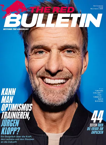 Norman Konrad portrays Head of Global Soccer Red Bull Jürgen Klopp for the cover of The Red Bulletin