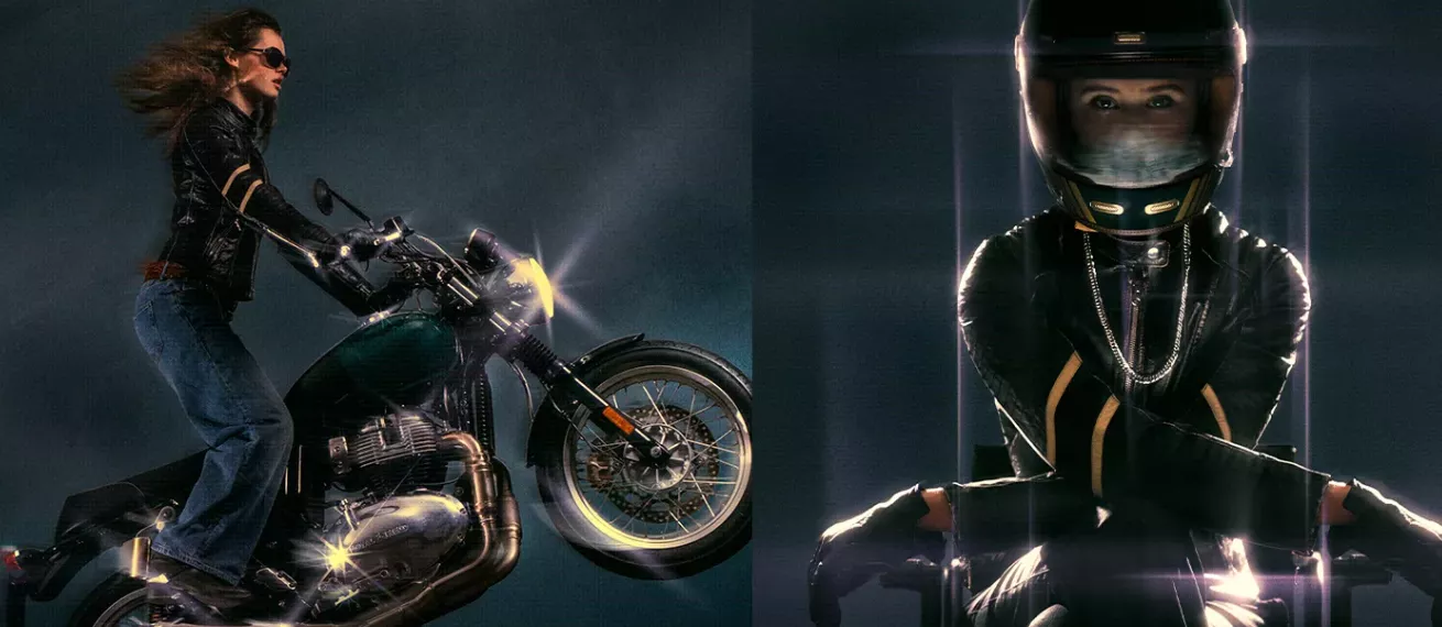 WHEELIE! – Bold motorcycle series photographed by the ROOYTWINS