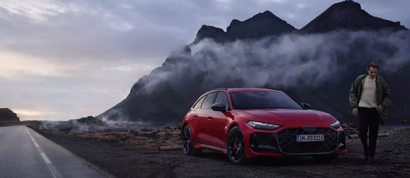 HE & ME stage the new Audi RS5 models for thjnk Hamburg – shot in Iceland and in the studio