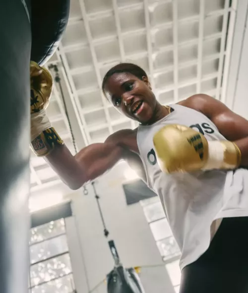 Florian Bison portrayed the British boxer Caroline Dubois in London