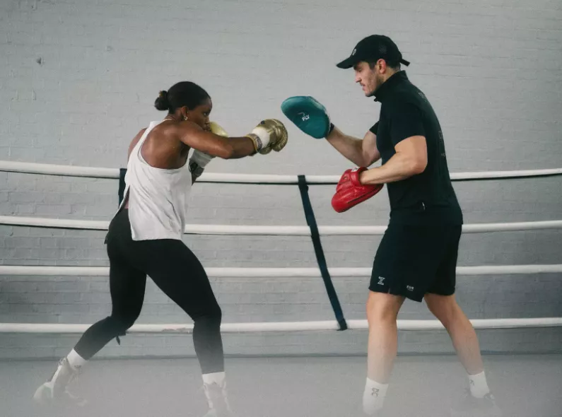 Florian Bison portrayed the British boxer Caroline Dubois in London