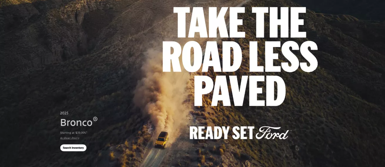 MICHAEL HANISCH photographs Ford Bronco campaign in striking desert landscapes