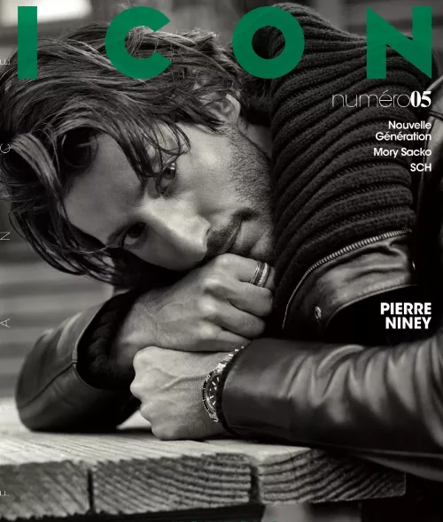 Nicolas Valois photographed French Actor Pierre Niney for ICON France