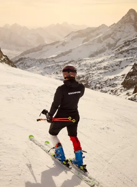 ‘Unlikely Olympian’ - Roderick Aichinger portrays Singapore’s ski athlete Faiz Basha for MONOCLE magazine