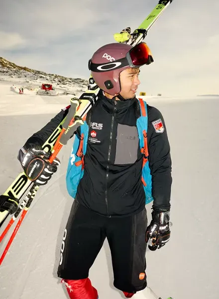 ‘Unlikely Olympian’ - Roderick Aichinger portrays Singapore’s ski athlete Faiz Basha for MONOCLE magazine