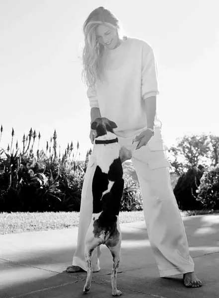 Anne Menke portrayed sports icon and wellness entrepreneur Gabby Reece for Malibu magazine