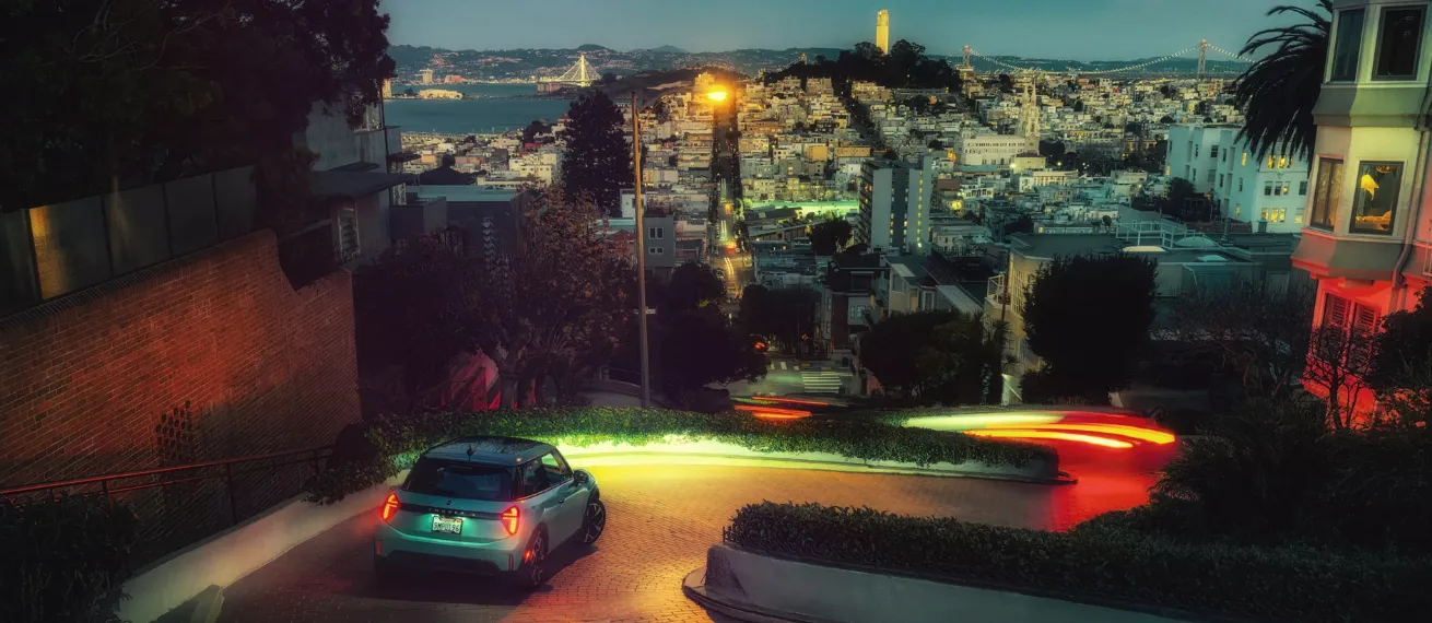 'Midnight Adventure' - Dejan & Per cruise through nighttime San Francisco with the MINI Cooper