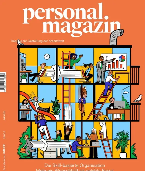 Skill-based organization is the topic in PERSONAL magazine - the cover story was illustrated by Mark Long for HAUFE Verlag