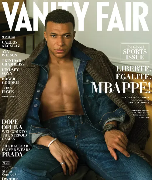 Annie Leibovitz photographed French football star Kylian Mbappé for 'The Global Sports' issue of VANITY FAIR